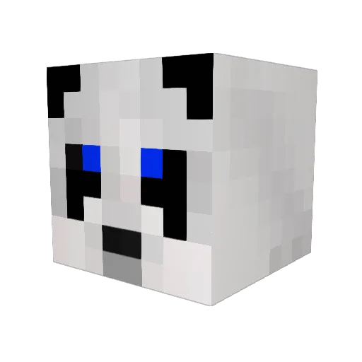 F4iler Minecraft avatar head, 3D render