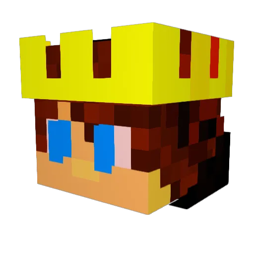 F4kie04 Minecraft avatar head, 3D render