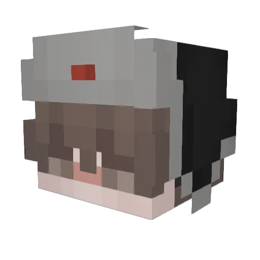 F4lR Minecraft avatar head, 3D render