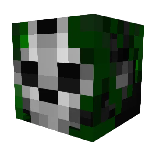 F4ll0UTYT Minecraft avatar head, 3D render