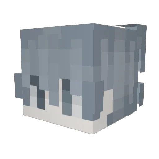 F4lll Minecraft avatar head, 3D render