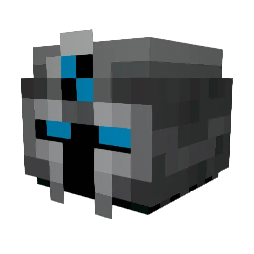 F4lox Minecraft avatar head, 3D render