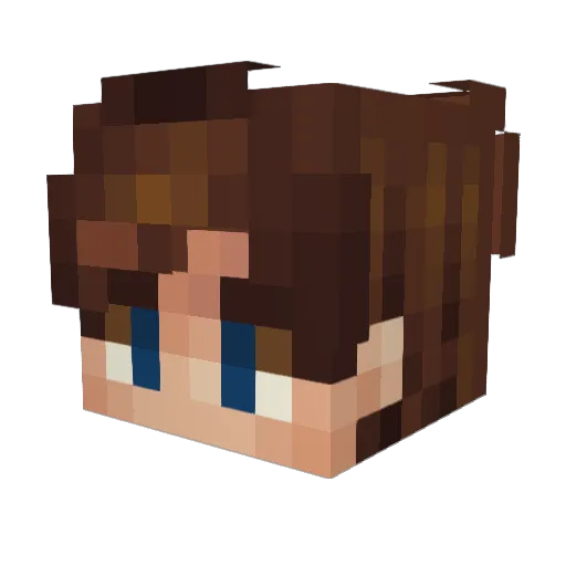 F4mus Minecraft avatar head, 3D render