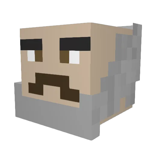 F4ncy4k Minecraft avatar head, 3D render