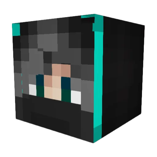 F4rAno Minecraft avatar head, 3D render