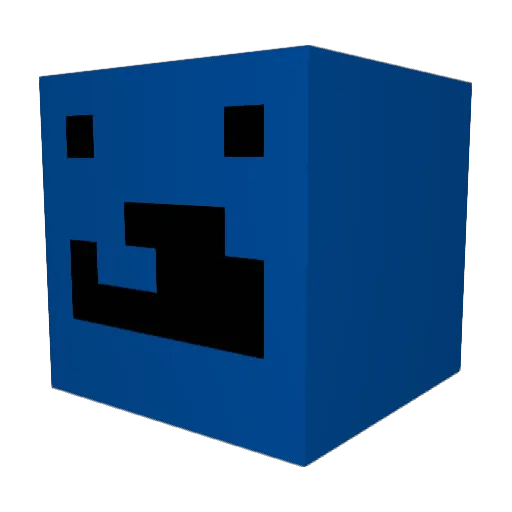 F4te_1 Minecraft avatar head, 3D render