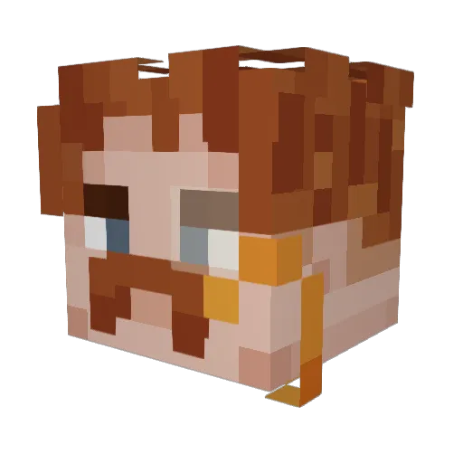 F4tebinder Minecraft avatar head, 3D render