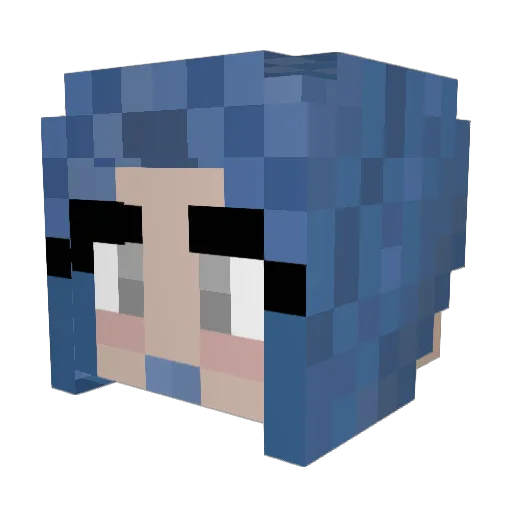 F4tgreen Minecraft avatar head, 3D render