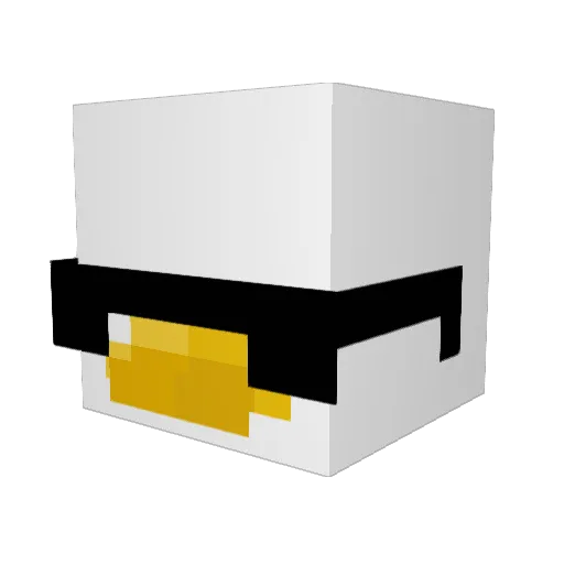F4xy Minecraft avatar head, 3D render