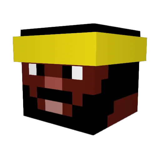 F5_Refresh Minecraft avatar head, 3D render