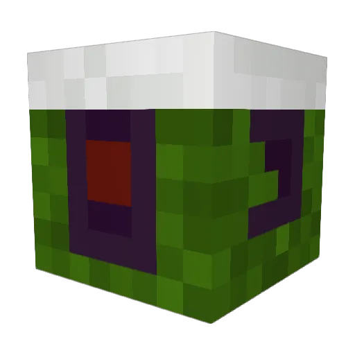 F8Doom Minecraft avatar head, 3D render