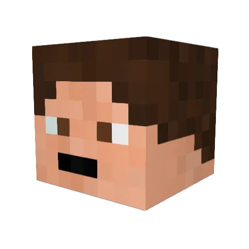 F8L3RROR Minecraft avatar head, 3D render