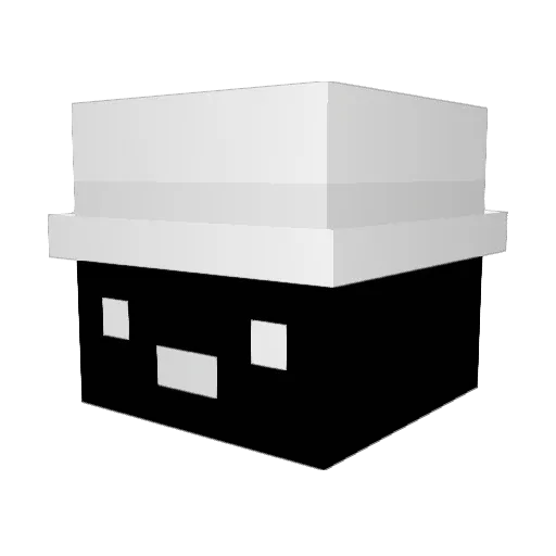 F8Lx Minecraft avatar head, 3D render
