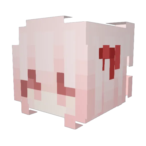 F993018 Minecraft avatar head, 3D render