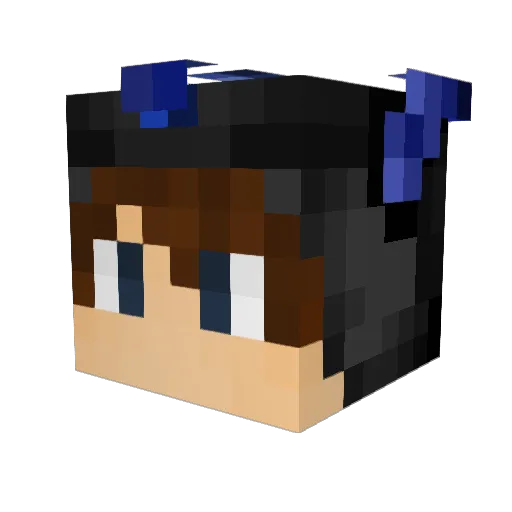 F9M Minecraft avatar head, 3D render