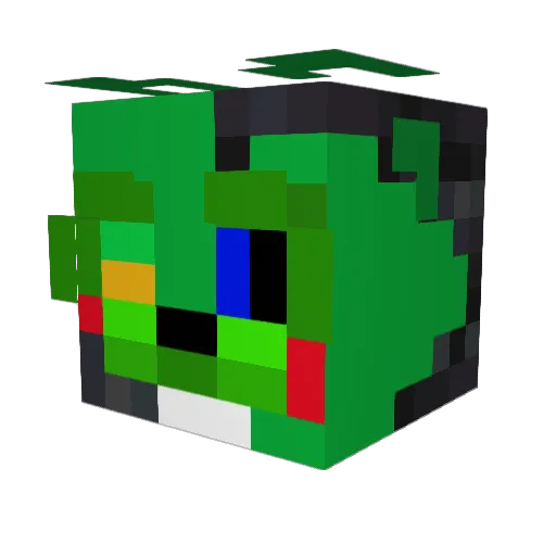 FABIANSuperman Minecraft avatar head, 3D render