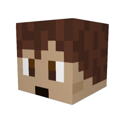 FABZ_GH Minecraft avatar head, 3D render