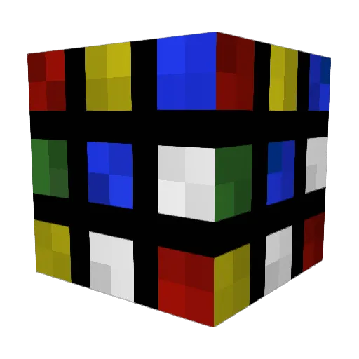 FAD1234 Minecraft avatar head, 3D render