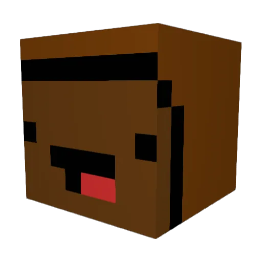 FADE88 Minecraft avatar head, 3D render