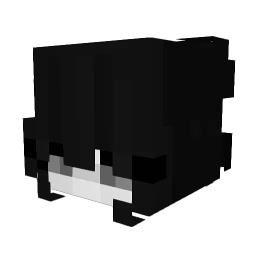 FAFAFAGAGA Minecraft avatar head, 3D render