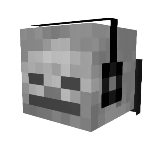 FAFAGO Minecraft avatar head, 3D render