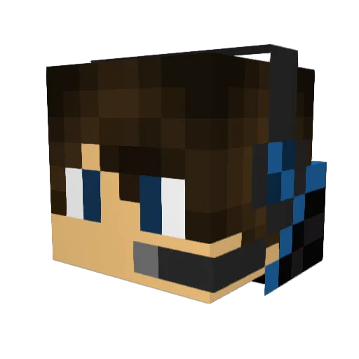 FAHAD_KSA Minecraft avatar head, 3D render