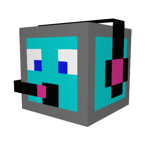 FAICA0 Minecraft avatar head, 3D render