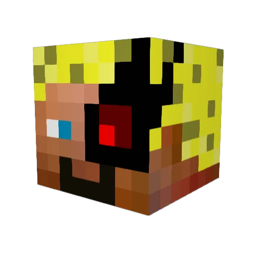 FAII3N_PLAY3R Minecraft avatar head, 3D render