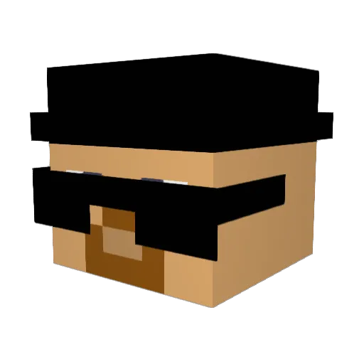 FAKER98 Minecraft avatar head, 3D render