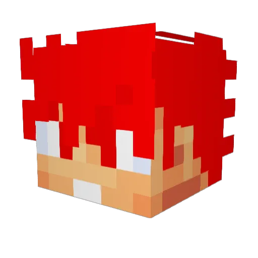 FALL3N26 Minecraft avatar head, 3D render