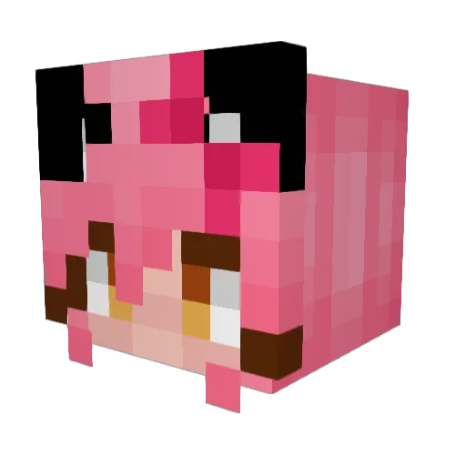 FALL3NANGEL44 Minecraft avatar head, 3D render