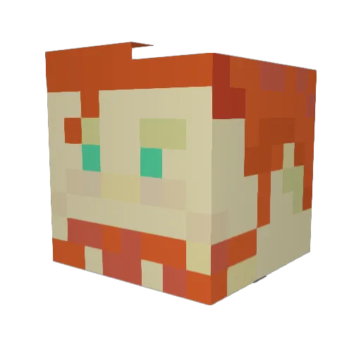 FALLENANGEL116 Minecraft avatar head, 3D render