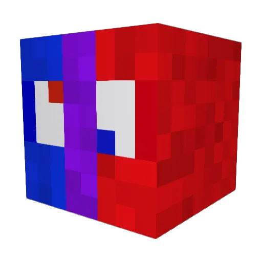 FALLOUTDEEZ Minecraft avatar head, 3D render