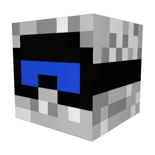 FAL_BOYS Minecraft avatar head, 3D render