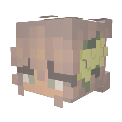 FAMBUILD Minecraft avatar head, 3D render