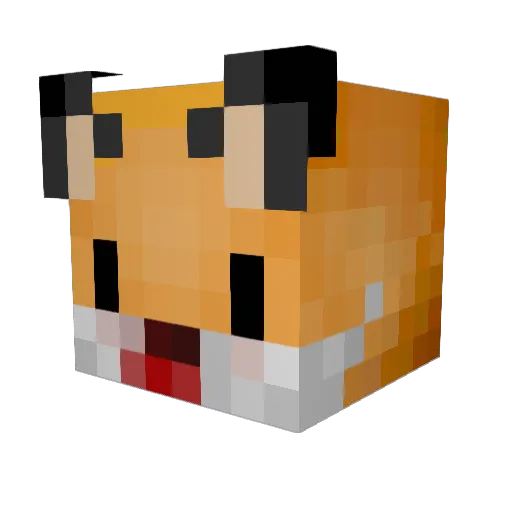 FAME_Arthuro Minecraft avatar head, 3D render
