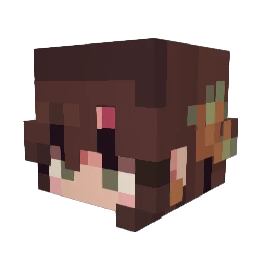 FANG5152 Minecraft avatar head, 3D render