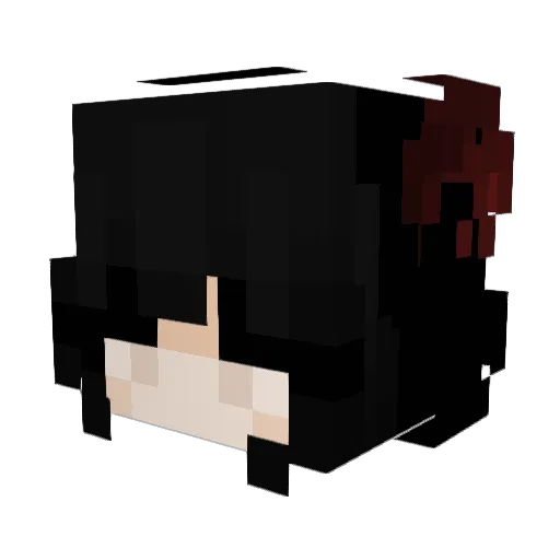 FANGFANKA Minecraft avatar head, 3D render