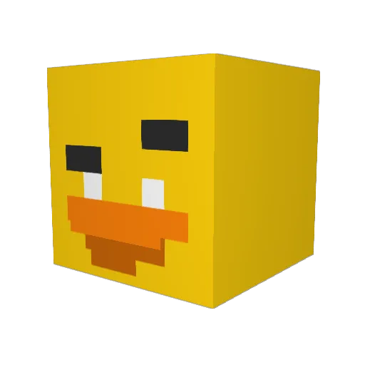 FANK32 Minecraft avatar head, 3D render