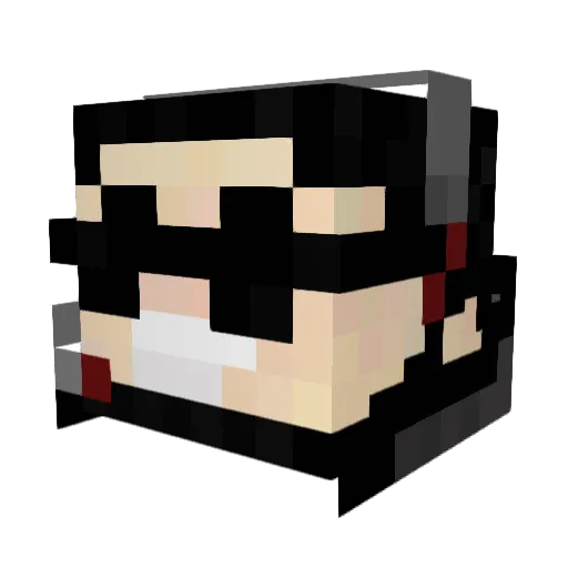 FANKATSO Minecraft avatar head, 3D render
