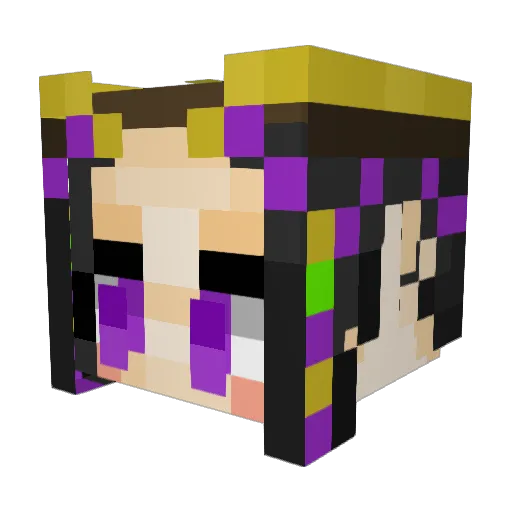 FANNY313 Minecraft avatar head, 3D render