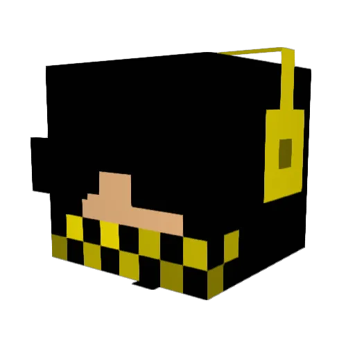 FANTAKID Minecraft avatar head, 3D render