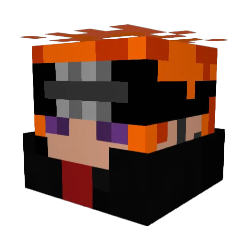 FANgame Minecraft avatar head, 3D render
