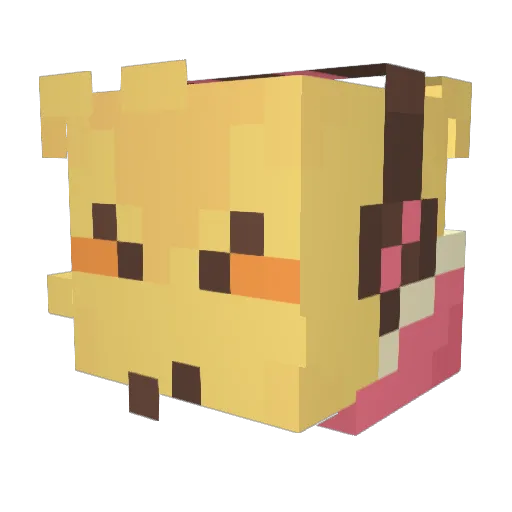 FARMACOFILO_ Minecraft avatar head, 3D render