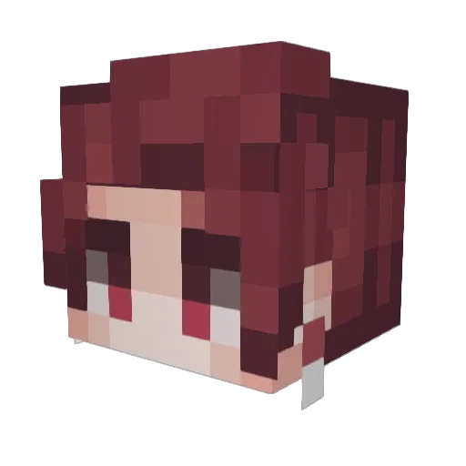 FARTconjurer Minecraft avatar head, 3D render