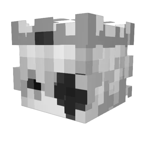 FASTR1TE Minecraft avatar head, 3D render