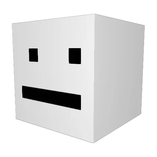 FAW_GeneralElite Minecraft avatar head, 3D render