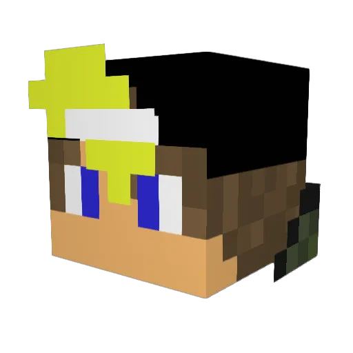FAoS_Vetrixx Minecraft avatar head, 3D render