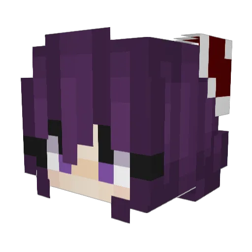 FArtMElon Minecraft avatar head, 3D render