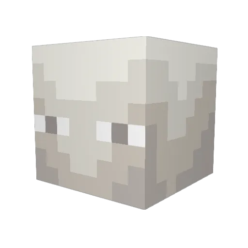 FAzE74 Minecraft avatar head, 3D render